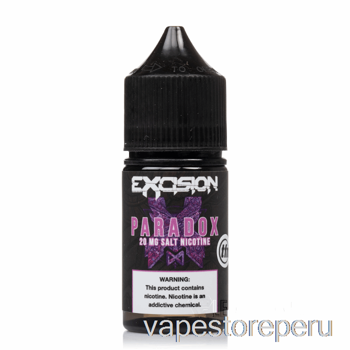 Vape Sin Nicotina Peru Paradox - Sal De Escisión - Alt Zero - 30ml 40mg